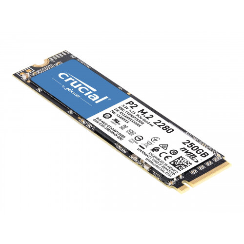 Crucial P2 - Solid state drive - 250 GB - internal - M.2 2280 - PCI Express 3.0 x4 (NVMe) Crucial P2 - Solid state drive - 250 GB - internal - M.2 2280 - PCI Express 3.0 x4 (NVMe)