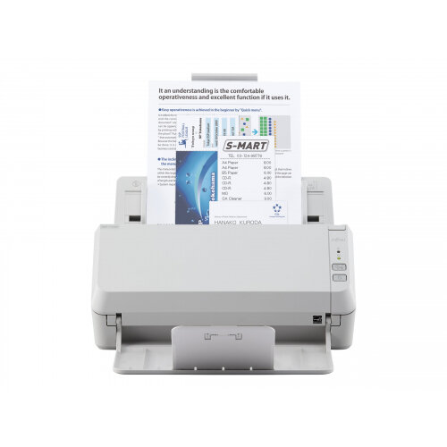 Fujitsu SP-1125N - Document Scanner - Dual Cis - Duplex - 216 X 355.6 mm - 600 DPI X 600 DPI - Up To 25 PPM (Mono) / Up To 25 PPM (Colour) - ADF (50 Sheets) - Up To 4000 Scans Per Day - Gigabit Lan, USB 3.2 Gen 1X1