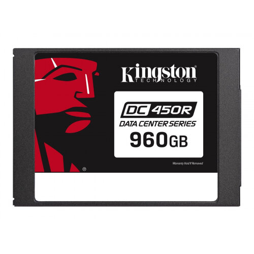 Kingston Data Center DC450R - Solid state drive - encrypted - 960 GB - internal - 2.5&uot; - SATA 6Gb/s - 256-bit AES - Self-Encrypting Drive (SED) Kingston Data Center DC450R - Solid state drive - encrypted - 960 GB - internal - 2.5&uot; - SATA 6Gb/s - 256-bit AES - Self-Encrypting Drive (SED)