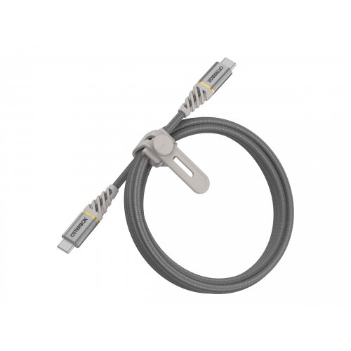 OtterBox Premium - USB cable - USB-C (M) to USB-C (M) - 1 m - silver dust OtterBox Premium - USB cable - USB-C (M) to USB-C (M) - 1 m - silver dust