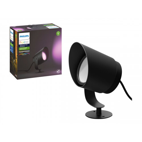 Philips Hue White and Color Ambiance Lily XL - Spot light - LED - 15 W (equivalent 80 W) - 16 million colours - 2000-6500 K - black