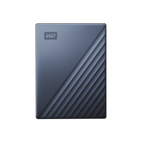 WD My Passport Ultra WDBC3C0020BBL - Hard drive - encrypted - 2 TB - external (portable) - USB 3.0 (USB-C connector) - 256-bit AES - blue