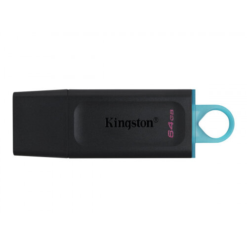 Kingston DataTraveler Exodia - USB flash drive - 64 GB - USB 3.2 Gen 1 - black with teal