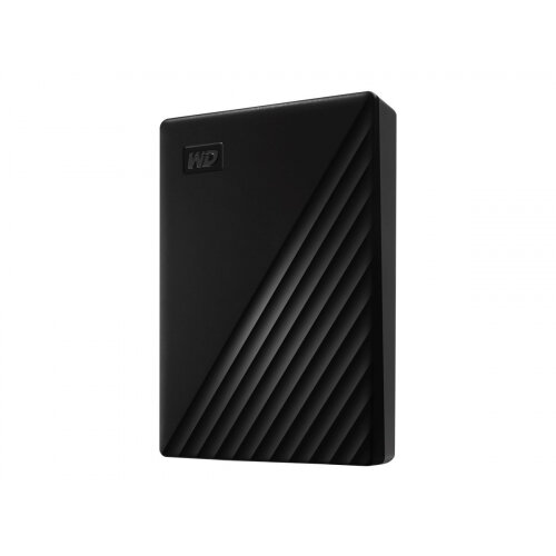 WD My Passport WDBPKJ0050BBK - Hard drive - encrypted - 5 TB - external (portable) - USB 3.2 Gen 1 - 5400 rpm - 256-bit AES - black