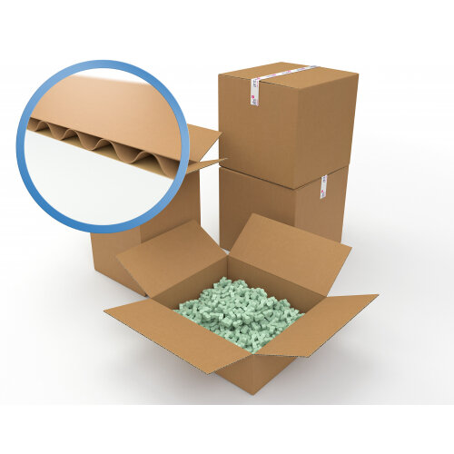 Packing Carton Single Wall Strong Flat Packed 305x254x254mm Brown [Pack 25]