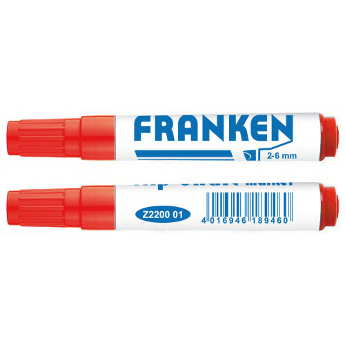 Franken Flipchart Marker Line Width 2 – 6mm Red 1 Piece