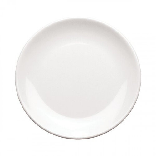 Dish Round 7 Inch 18cm Melamine White (Pack of 6) RD-B002