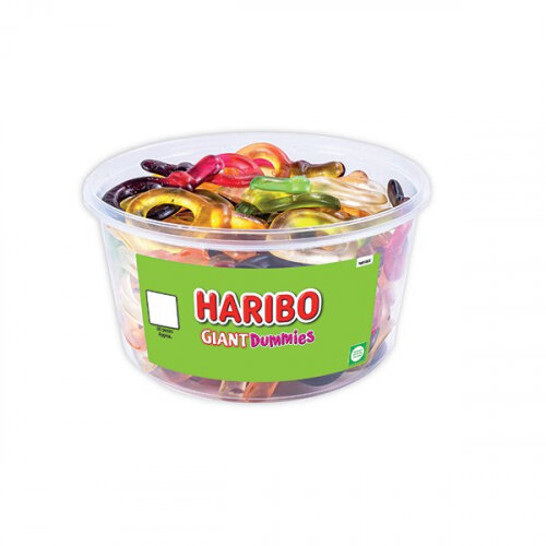 Haribo Giant Dummies Sweets Drum 816g 13590