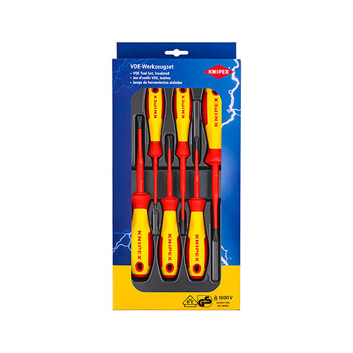 Knipex VDE Screwdriver Set, 6 Piece