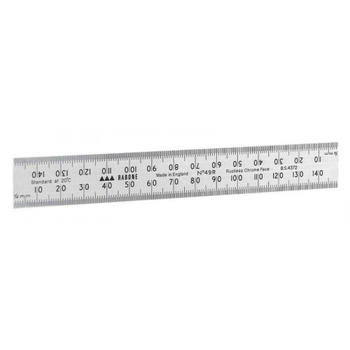 Rustless Stanley Rustless Steel Rule - Metric/English 2 Sides 4 Edges - Hunt ...