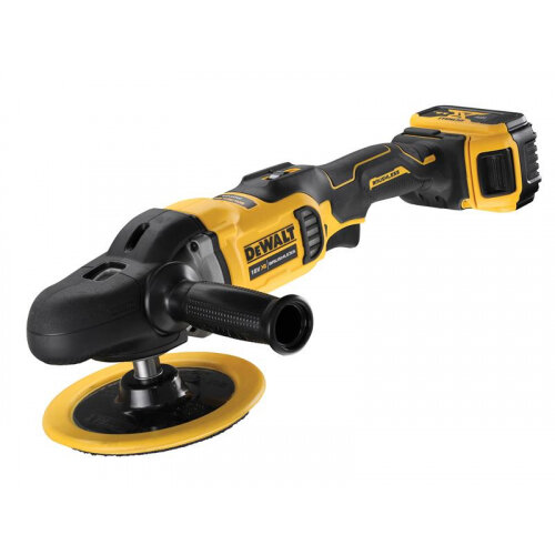 DEWALT DCM849P2 XR Brushless Rotary Polisher 180mm 18V 2x5.0Ah Li-ion