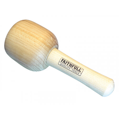 Faithfull Heavy-Duty Carver's Mallet Beech 90mm