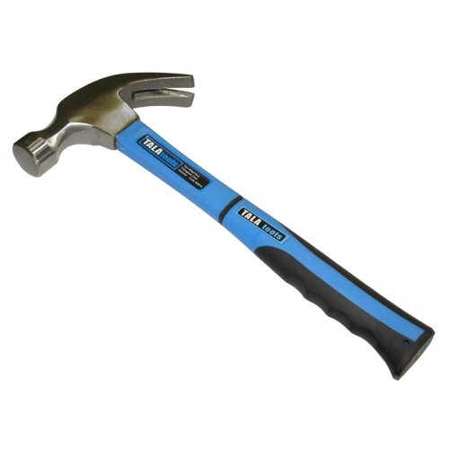 TALAtools Claw Hammer, Fibreglass Shaft 450g (16oz)