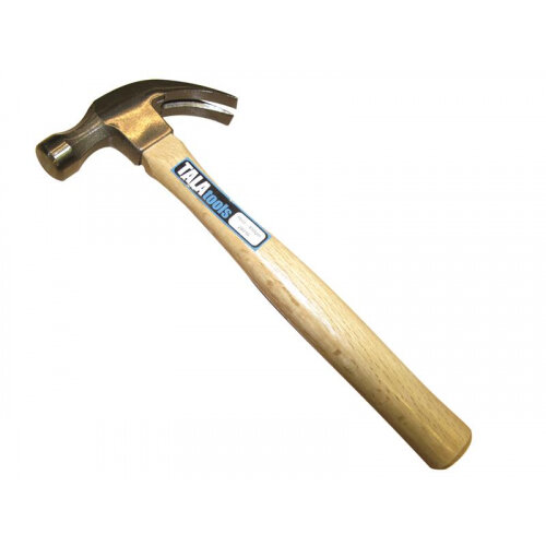 TALAtools Claw Hammer, Wooden Handle 450g (16oz)