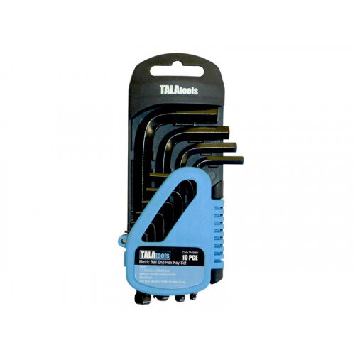 TALAtools Metric Folding Hex Key Set, 10 Piece