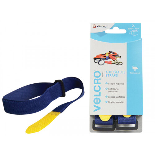 VELCRO VELCRO Adjustable Straps (2) 25mmx46cm Blue