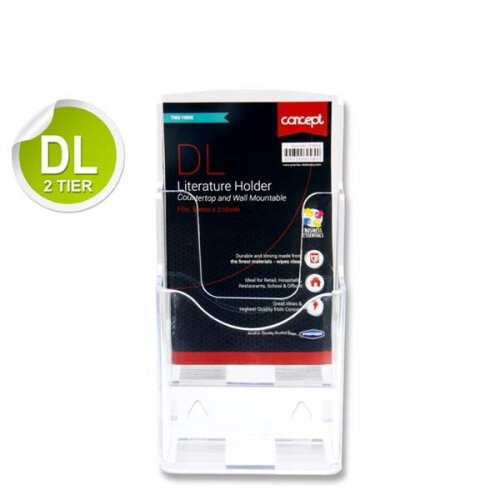 Concept DL Literature Holder - Two Tier - Showcase Your Brochures with Professional Elegance