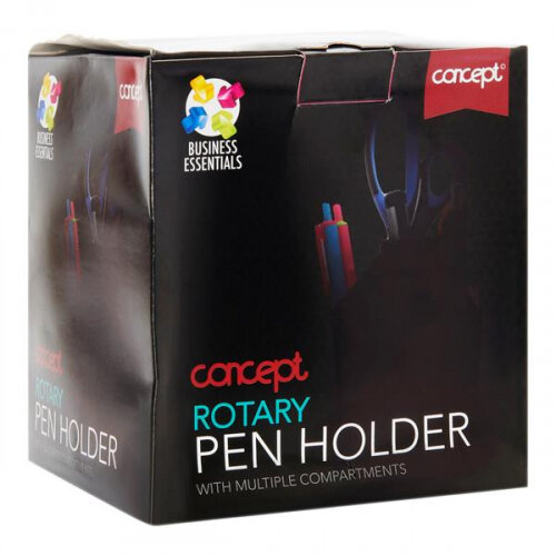 Concept Rotary Pen Holder - 124x120x160mm, Multi-Functional Desk Organizer