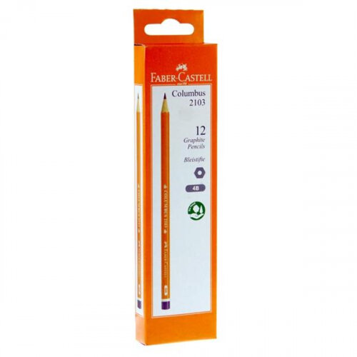 Faber Castell Columbus Pencil 4B - Great For Bold Lines