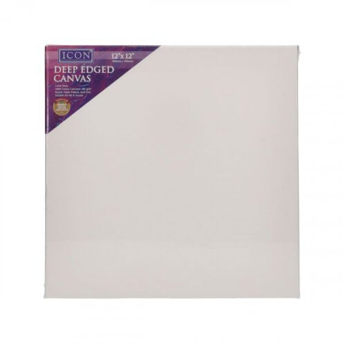 Icon Deep Edged Canvas 12x12 inch - For Artistic Projects