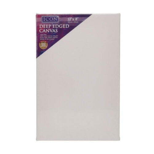 Icon Deep Edged Canvas 380Gsm 12x8 inch - For Artistic Projects