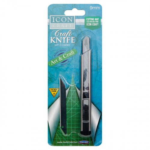 Icon Craft Craft Knife with 3 Blades - 9mm - Precision Cutting