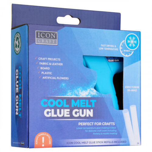 Icon Craft Cool Melt Glue Gun Blue - Perfect for Craft , Office & DIY