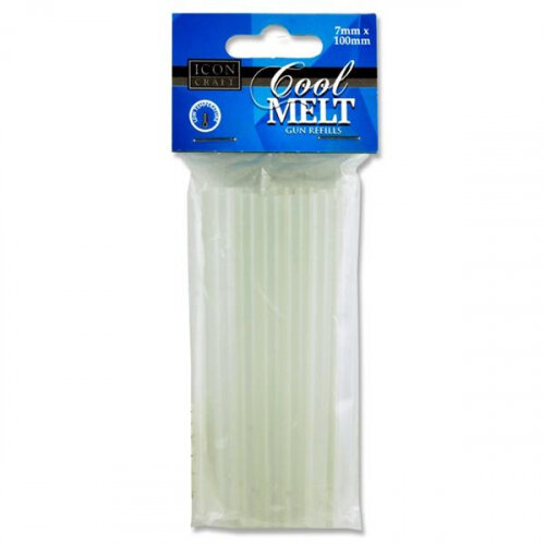 Icon Craft Cool Melt Glue Gun Refills Pack of 12 - Regular - Craft Adhesive Refills