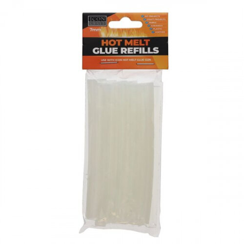 Icon Craft Hot Melt Glue Gun Refills Regular Pack of 12 - For All Projects