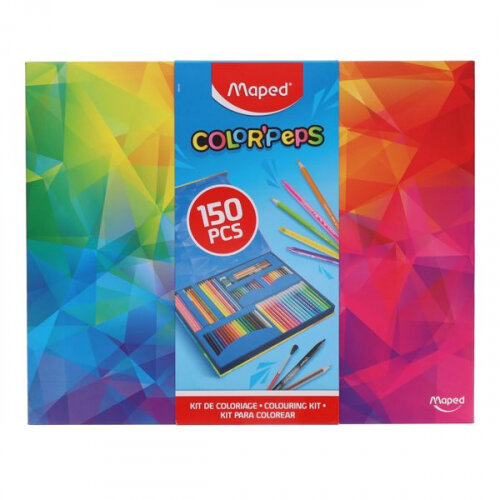 Maped Color'Peps 150 Piece Colouring Set - Ultimate Creativity Package for Kids