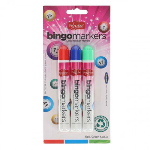 Proscribe Bingo Markers Pack of Assorted Colours - Great for Bingo Enthusiasts