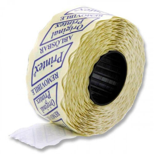 White Removable Labels 26x12mm for Pricing Gun - Simplify Your Labeling Process