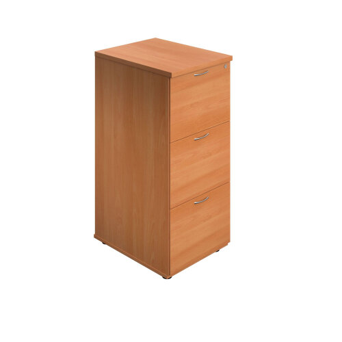 Essentials Filing Cabinet 3 Drawer Beech