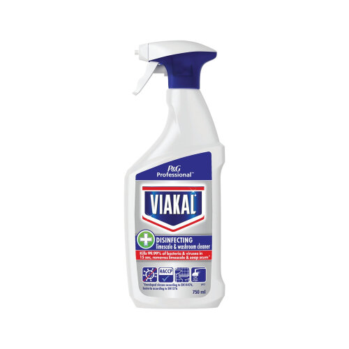 Viakal Professional Pack of 10 Disinfectant Limescale and Washroom Cleaner Spray 750ml PX95989C