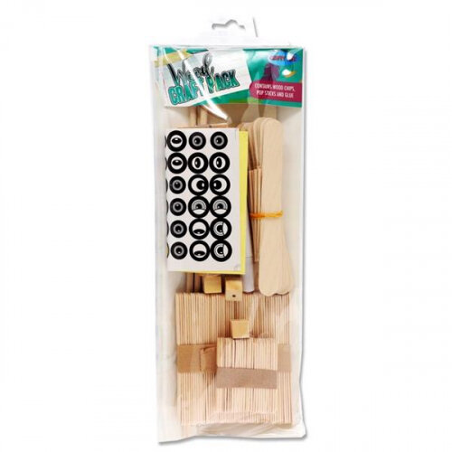 Crafty Bitz Craft Pack - Wood Shapes Ideal for Wooden Craft Projects