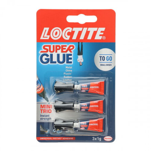 Loctite 3X1G Mini Trio Superglue - Precision Superglue for Small Projects