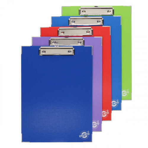 Premto A4 Pp Clipboard - Assorted Colours - Lightweight Office Supply