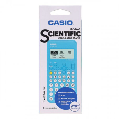 Casio Fx-83GTCW Scientific Calculator Blue Ideal for Students