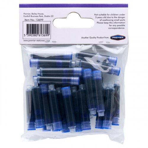 Proscribe Pack of  30 Blue Ink Color Cartridge - Ideal for Proscribe Pens
