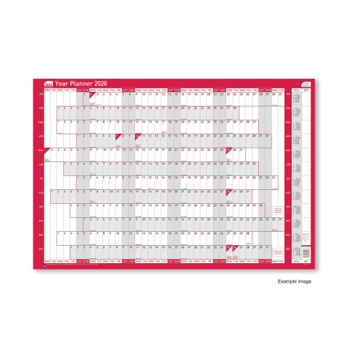 Sasco Year Planner Compact Landscape Unmounted 2026 2410267