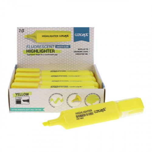 Concept Fluorescent Highlighter - Yellow