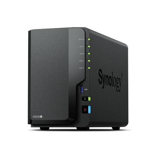 Synology DS225+ 2 Bay NAS Desktop Intel® Celeron® J4125 2 GB DDR4 Synology DSM Black