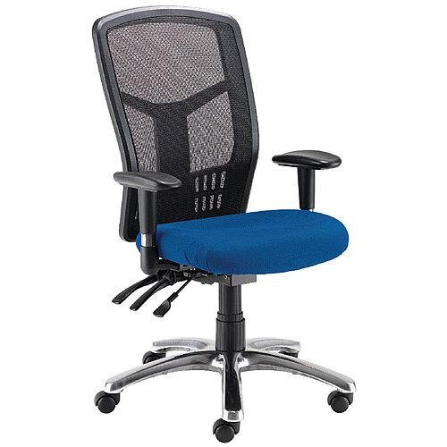 Avior 24-Hour High Back Mesh Task Operator Office Chair Blue 09HD05