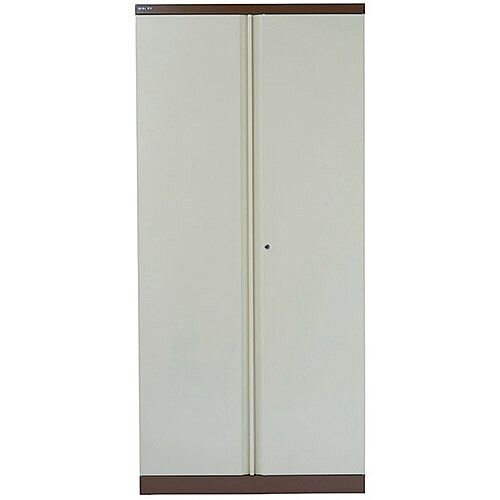 Bisley 2 Door Cupboard W914xD457xH1968mm Coffee/Cream BY36300 Bisley 2 Door Cupboard W914xD457xH1968mm Coffee/Cream BY36300