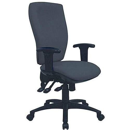 Cappela Deluxe High Back Ergonomic Posture Office Chair Square Black Cappela Deluxe High Back Ergonomic Posture Office Chair Square Black