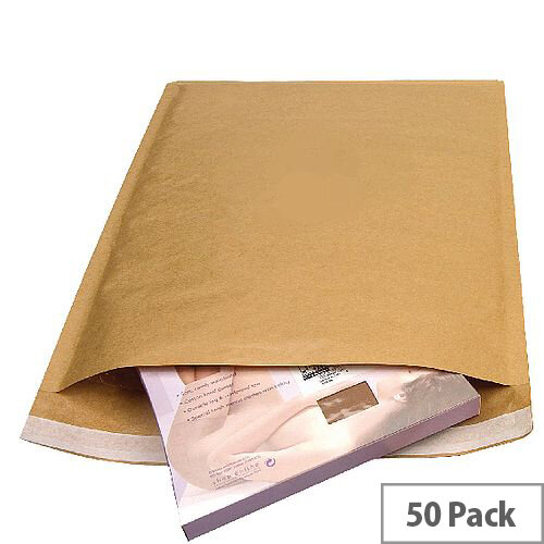 Mail Lite Bubble Lined Assorted Sizes Gold Postal Bags Pack of 50