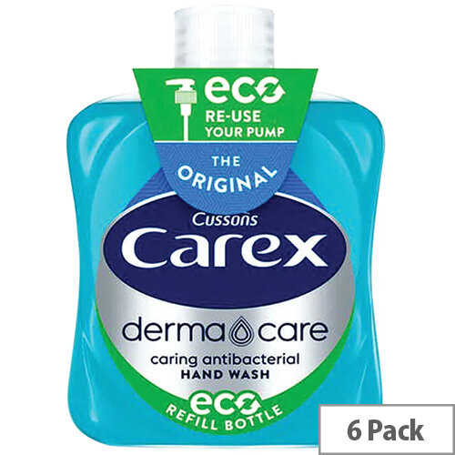 Carex Anti-Bacterial Original Handwash Liquid Soap Hand Wash 500ml (Pack 6) KJEYS5002 Carex Anti-Bacterial Original Handwash Liquid Soap Hand Wash 500ml (Pack 6) KJEYS5002