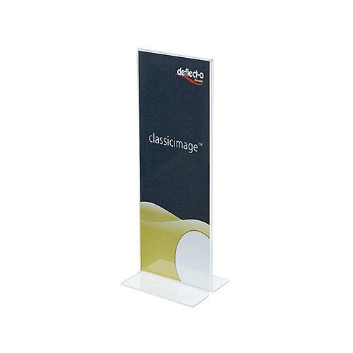 Deflecto Stand Up Sign Holder Size DL 1/3xA4 Clear