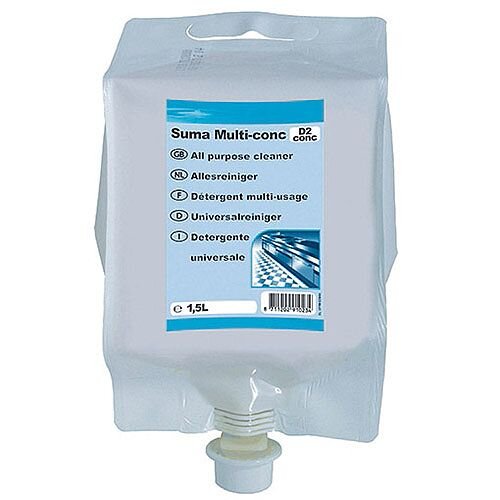 Diversey Suma Multi D2 Detergent Concentrate 1.5 Litre MWE 7010023 Diversey Suma Multi D2 Detergent Concentrate 1.5 Litre MWE 7010023