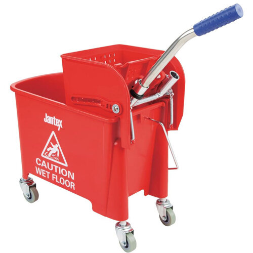 Jantex Kentucky Red Mop Bucket and Wringer 20Ltr